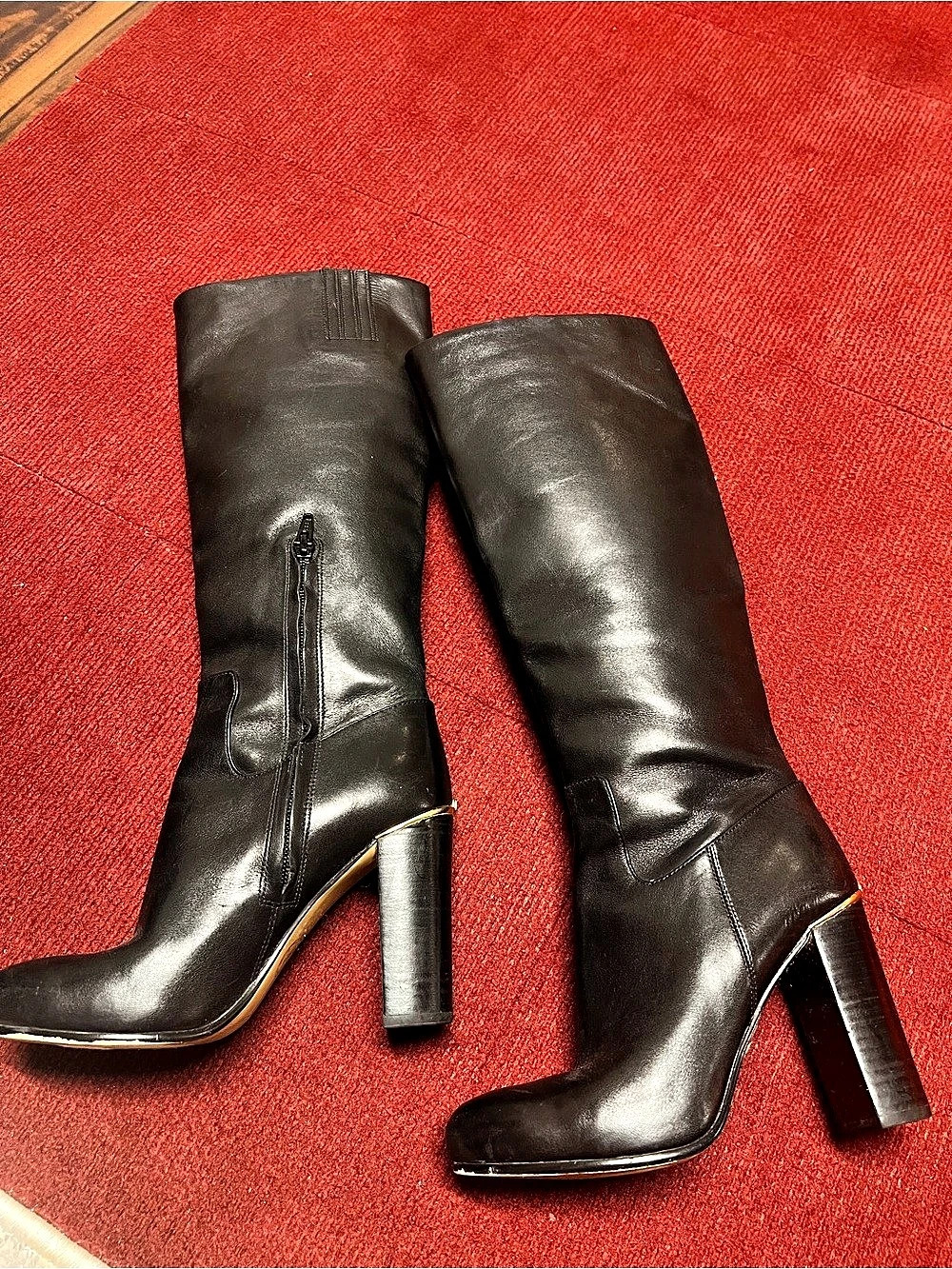 Michael Kors Black Heeled Tall Boots